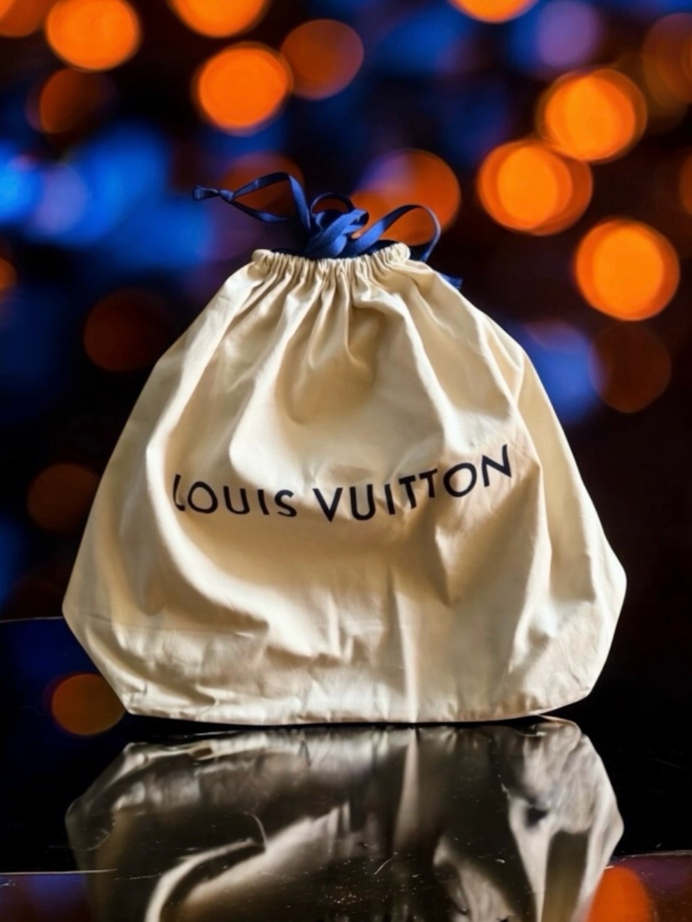 💞Louis Vuitton Drawstring Dust Bag w/ "LOUIS VUITTON" Logo • Extra Large
